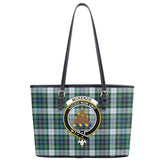 McKenzie Dress Ancient Tartan Crest Leather Tote Bag
